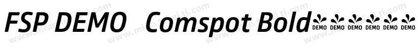 FSP DEMO   Comspot Bold字体转换